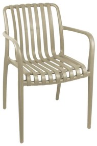 Καρέκλα - Πολυθρόνα Zoi C007 pp σε cappucino απόχρωση 58.5x54x80 εκ. 58.5x54x80 εκ.