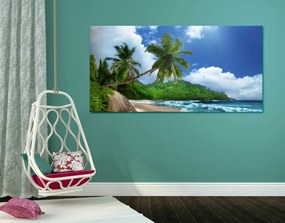 Εικόνα όμορφη παραλία στο νησί των Σεϋχελλών - 100x50
