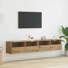 vidaXL Βάσεις τηλεόρασης 2 pcs Artisan Oak Επεξεργασμένο ξύλο