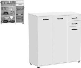 Παπουτσοθήκη - Ντουλάπι Polly Megapap χρώμα λευκό 108x35x108εκ.