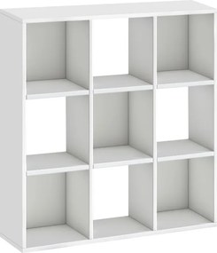 Βιβλιοθήκη Cube Megapap χρώμα λευκό 90x30x90εκ.