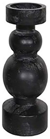 Κηροπήγιο Pierre 027250 13x13x20cm Black Ξύλο