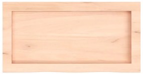 vidaXL Ράφι Τοίχου 60x30x(2-4) εκ. από Ακατέργαστο Μασίφ Ξύλο Δρυός
