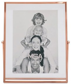 Κορνίζα Gaia 20-76-890 13x18cm Rose Gold Artekko Μέταλλο,Γυαλί