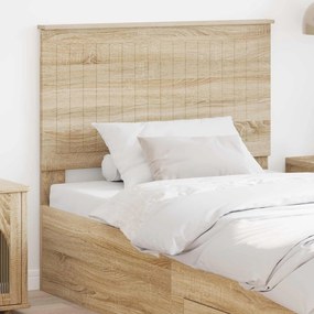 vidaXL Κεφαλάρι με κεφαλάρι Δρύς Sonoma 100 cm Επεξεργασμένο ξύλο