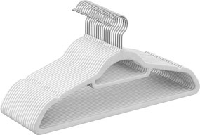 Βελουτέ Κρεμάστρες Ρούχων (Σετ 20τμχ) Songmics White CRF020W01