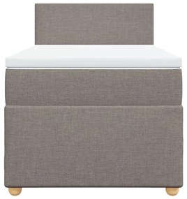 ΚΡΕΒΑΤΙ BOXSPRING ΜΕ ΣΤΡΩΜΑ TAUPE 90X190 ΕΚ.ΥΦΑΣΜΑΤΙΝΟ 3286532