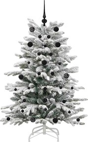 vidaXL Τεχνητό Χριστουγεννιάτικο Δέντρο με Άξονα Λευκό 150 cm