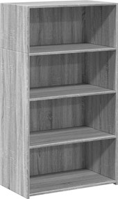 vidaXL Ντουλάπι Γκρι Sonoma 70x41x124 εκ. από Επεξεργασμένο Ξύλο