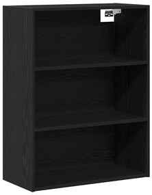 vidaXL Highboard Μαύρη δρυς 69,5 x 34 x 180 εκ. Επεξεργασμένο ξύλο