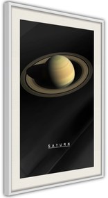 Αφίσα - The Solar System: Saturn - 20x30 - Χρυσό - Με πασπαρτού