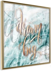 Αφίσα - Have Big Dreams (Square) - 20x20 - Χρυσό - Χωρίς πασπαρτού