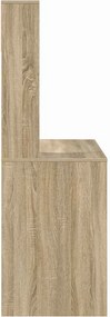 vidaXL Γραφείο Δρύς Sonoma Επεξεργασμένο Ξύλο 91 x 50 x 149 εκ