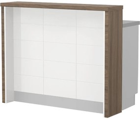 Πάγκος νησίδας Hudson-Μήκος: 120 εκ.-Λευκό-Carini Wallnut