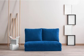Διθέσιος Καναπές Κρεβάτι Μπλε DIVIR 68x120x62