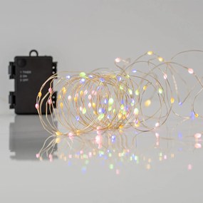 Διακοσμητική Γιρλάντα Μπαταρίας Με 50 Mini LED Φωτάκια Eurolamp 600-11799