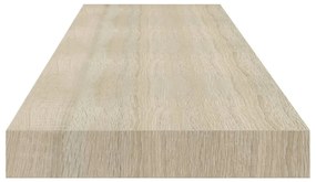 Ράφι Τοίχου Χρώμα Δρυός 90x23,5x3,8 εκ. MDF - Καφέ