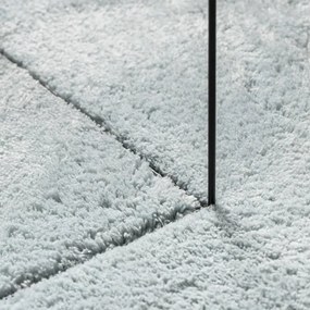 Χαλί HUARTE με Κοντό Πέλος Μαλακό/ Πλενόμενο Μπλε Ø 80 εκ. - Μπλε