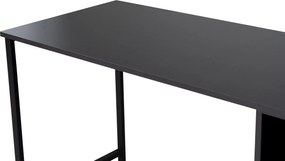 Γραφείο Ανθρακί / Μαύρο TWIN 240x60x74