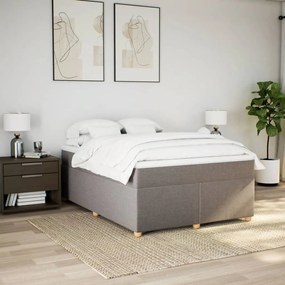 ΚΡΕΒΑΤΙ BOXSPRING ΜΕ ΣΤΡΩΜΑ TAUPE 140X190 ΕΚ. ΥΦΑΣΜΑΤΙΝΟ 3285377