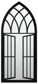 Καθρέφτης για Εσωτερικούς Χώρους Μαύρος 100 x 45 εκ. από Σίδερο - Μαύρο