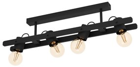 Φωτιστικό Οροφής Eglo 43847 PLIMSOLL Μαύρο Ματ (Black Mat)