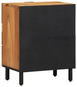 vidaXL Κομοδίνο 50x33x62 εκ Μασίφ ξύλο ακακίας