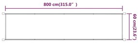 vidaXL Τέντα Κάθετη Μπλε 60 x 800 εκ. από Ύφασμα Oxford