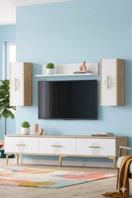Stewehome Σετ μονάδας τηλεόρασης με ράφι 180x30x41 cm