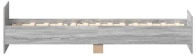 vidaXL Πλαίσιο Κρεβατιού Γκρι Sonoma 90x200 εκ. Επεξεργασμένο Ξύλο