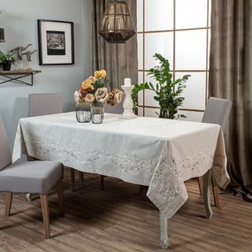 Τραπεζομάντηλο L8237 Light Grey Teoran 170X170 Cotton-Polyester