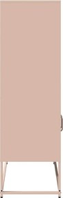 vidaXL Highboard Ροζ 68x39x123 cm Ατσάλι