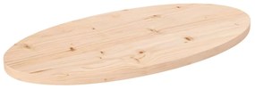 vidaXL Επιφάνεια Τραπεζιού Οβάλ 70x35x2,5 εκ. από Μασίφ Ξύλο Πεύκου