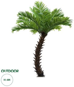 20188 GloboStar® Artificial Garden PHOENIX ROEBELENII PALM TREE 20188 Τεχνητό Διακοσμητικό Φυτό Φοινικόδεντρο Ρομπελίνι Εξωτερικού Χώρου IP68 UV Certified Protection Υ400cm