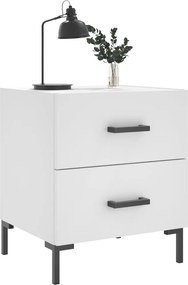 vidaXL Κομοδίνο Λευκό 40 x 35 x 47,5 εκ. από Επεξεργασμένο Ξύλο