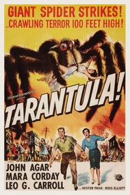 Εκτύπωση έργου τέχνης Tarantula (Vintage Cinema / Retro Movie Theatre Poster / Horror & Sci-Fi), (26.7 x 40 cm)