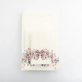 Πετσέτες Σετ 2ΤΜΧ Bellerose - 50 x 90 / 30 x 50 cm - Λευκό - Borea
