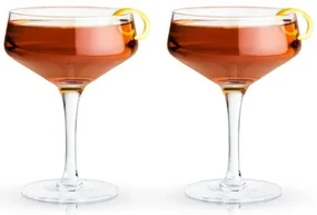 Viski Σετ 2 Κολονάτων Ποτηριών Raye Crystal Angled