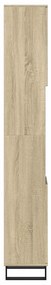 vidaXL Ντουλάπι Μπάνιου Sonoma Δρυς 30x30x190 εκ. Επεξεργασμένο Ξύλο