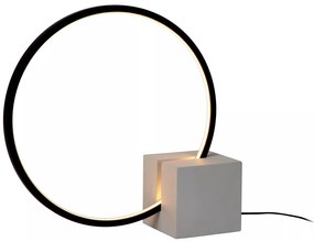 Φωτιστικό Επιτραπέζιο Lucide 05555-06-30 CIRKELIS Μαύρο Ματ (Black Mat)|Γκρι (Grey) 3000 K