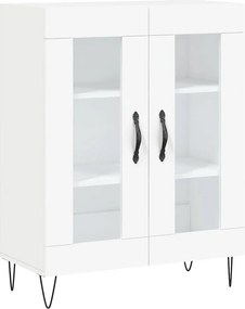 vidaXL Ντουλάπι Λευκό 69,5x34x180 εκ. από Επεξεργασμένο Ξύλο