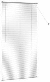 vidaXL Ρολό Παραθύρου με κουρτίνες Ασημί 85 x 175 cm Αλουμίνιο
