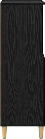 vidaXL Highboard Μαύρη Δρυς 60 x 36 x 110 εκ. Επεξεργασμένο Ξύλο