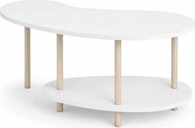 Τραπεζάκι Σαλονιού Λευκό LIVUBA 100x48x43