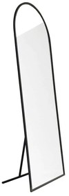 Καθρέπτης Δαπέδου Portal 552NOS2313 65x1,5x180cm Black Aberto Design Μέταλλο,Γυαλί