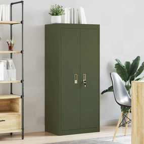 vidaXL Ντουλάπι αποθήκευσης Ελιά Πράσινη 60 x 40 x 140 cm Ατσάλι