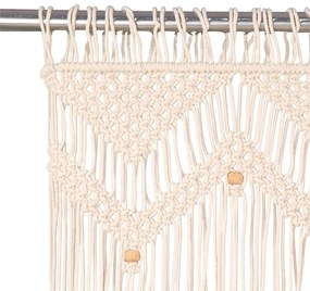 vidaXL Κουρτίνα Μακραμέ 140 x 240 εκ. Βαμβακερή