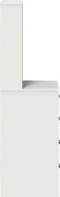 vidaXL Highboard με συρτάρι Λευκό 40 x 41 x 135 εκ. Επεξεργασμένο ξύλο