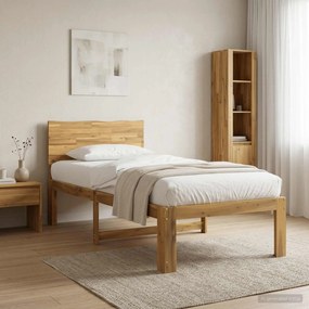 vidaXL Μονό Κρεβάτι με Κεφαλάρι ROSTOCK Λευκό 75 x 190 cm