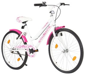 Ποδήλατο Παιδικό Ροζ / Λευκό 24 Ιντσών - Ροζ